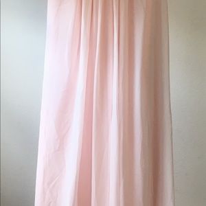 David’s Bridal petal pink dress